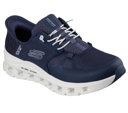 Skechers 232930W (Wide Fit) Mens Glide Step Pro Navy Trainer