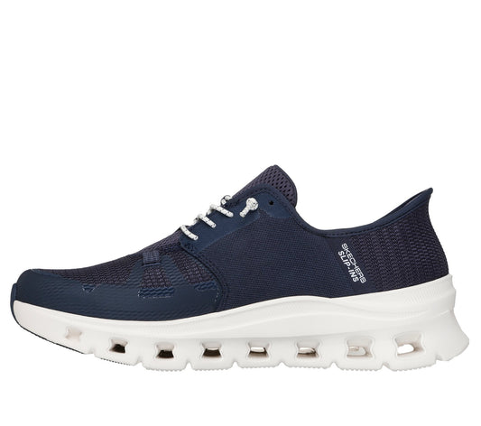 Skechers 232930W (Wide Fit) Mens Glide Step Pro Navy Trainer