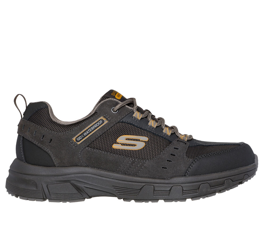 Skechers 237386 Mens Stone /Brown Relax Fit WaterProof Trainer