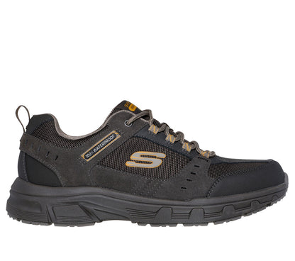 Skechers 237386 Mens Stone /Brown Relax Fit WaterProof Trainer