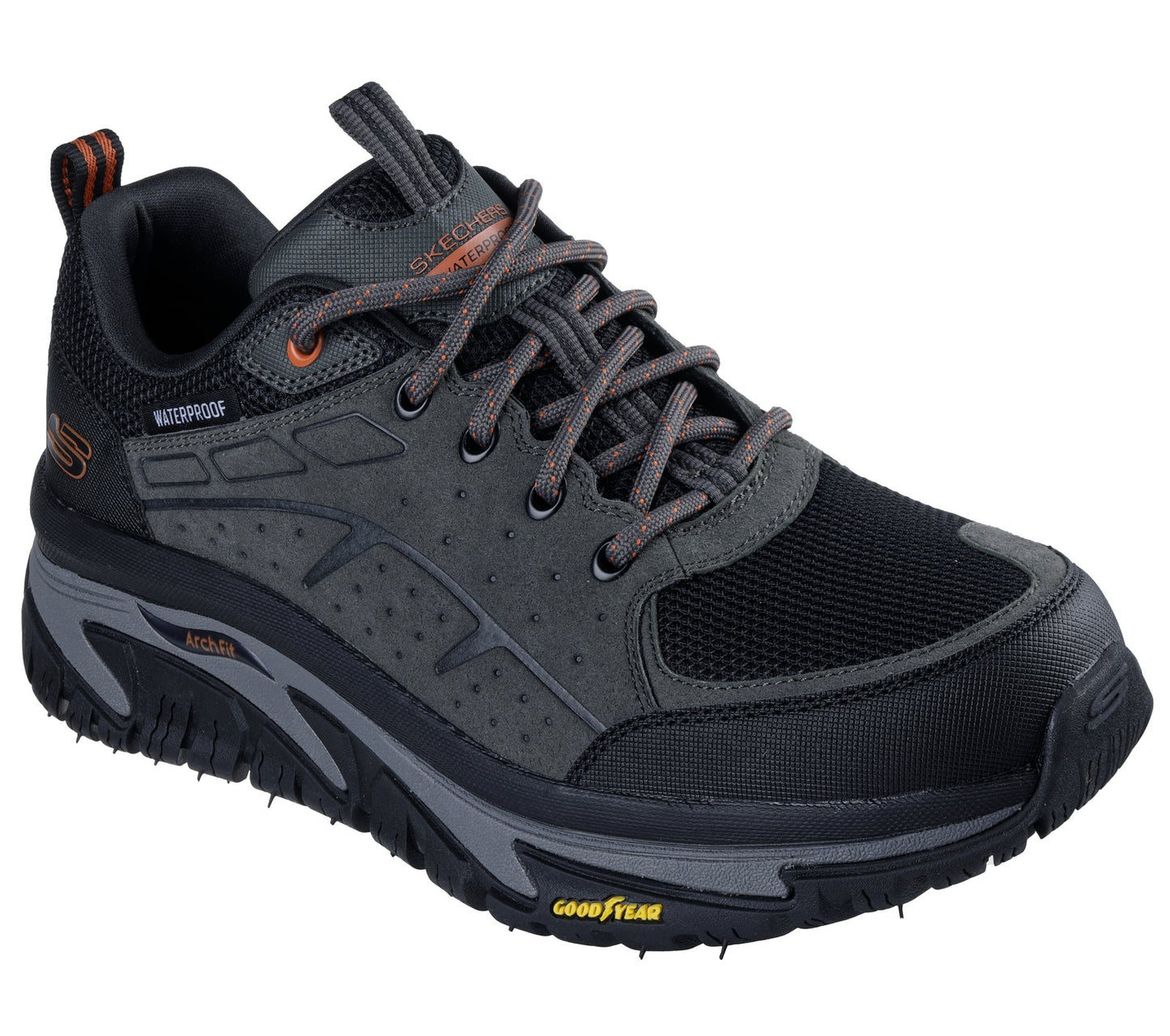 Skecher 237688 Mens Archfit Road Walker CCBK Trainer