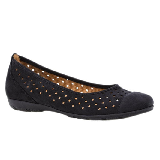 Gabor 44.169.16 Ruffle Navy Casual Shoe