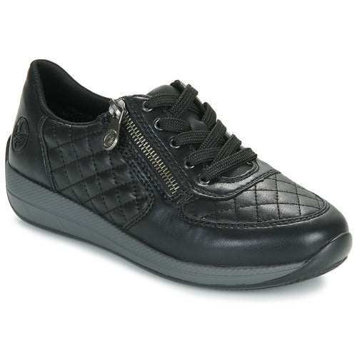 Rieker N1112-01 ladies Black Lace Shoe