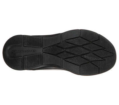 Skecher 302607L Classmate Black Velcro Trainer