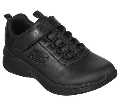 Skecher 302607L Classmate Black Velcro Trainer