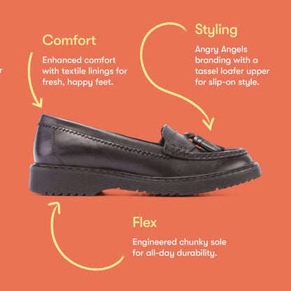 Start Rite Girls Loafer Infinity Black