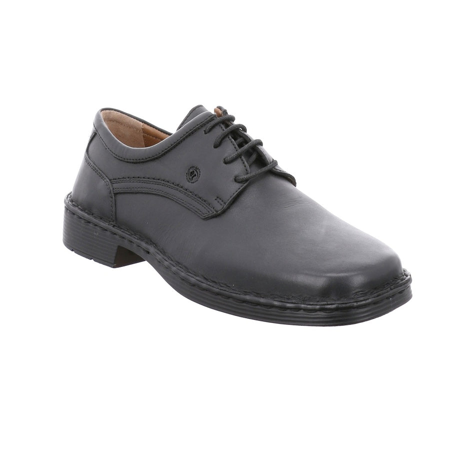 Josef Seibel Mens Talcott Black Leather Shoes 38200 23 600