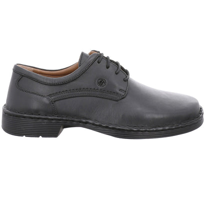 Josef Seibel  38200 23 600 Mens Talcott Black Leather Shoes