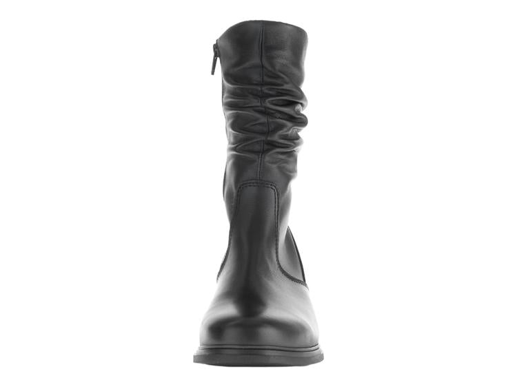 Gabor 52.793.57 Ladies Hodie Black Mid Length Ruched Boot.