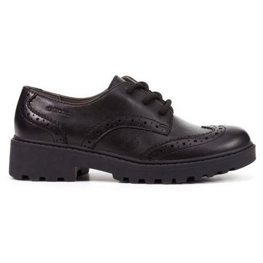 Geox J6420N Casey Lace Girls Black Nappa