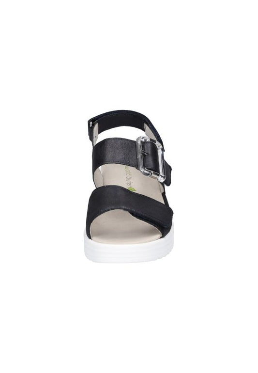 Waldlaufer 795006 198 194  H-Dina Navy Ladies Velcro Sandle