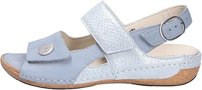 Waldlaufer 342002 212 267 Ladies sky/blue sandal