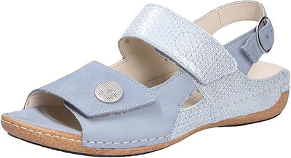 Waldlaufer 342002 212 267 Ladies sky/blue sandal