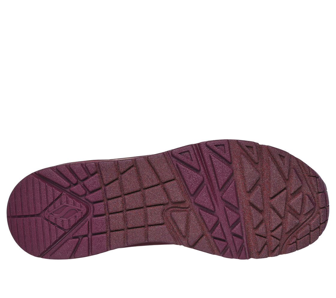 Skecher 73690 Ladies Plum Stand On Air Trainer
