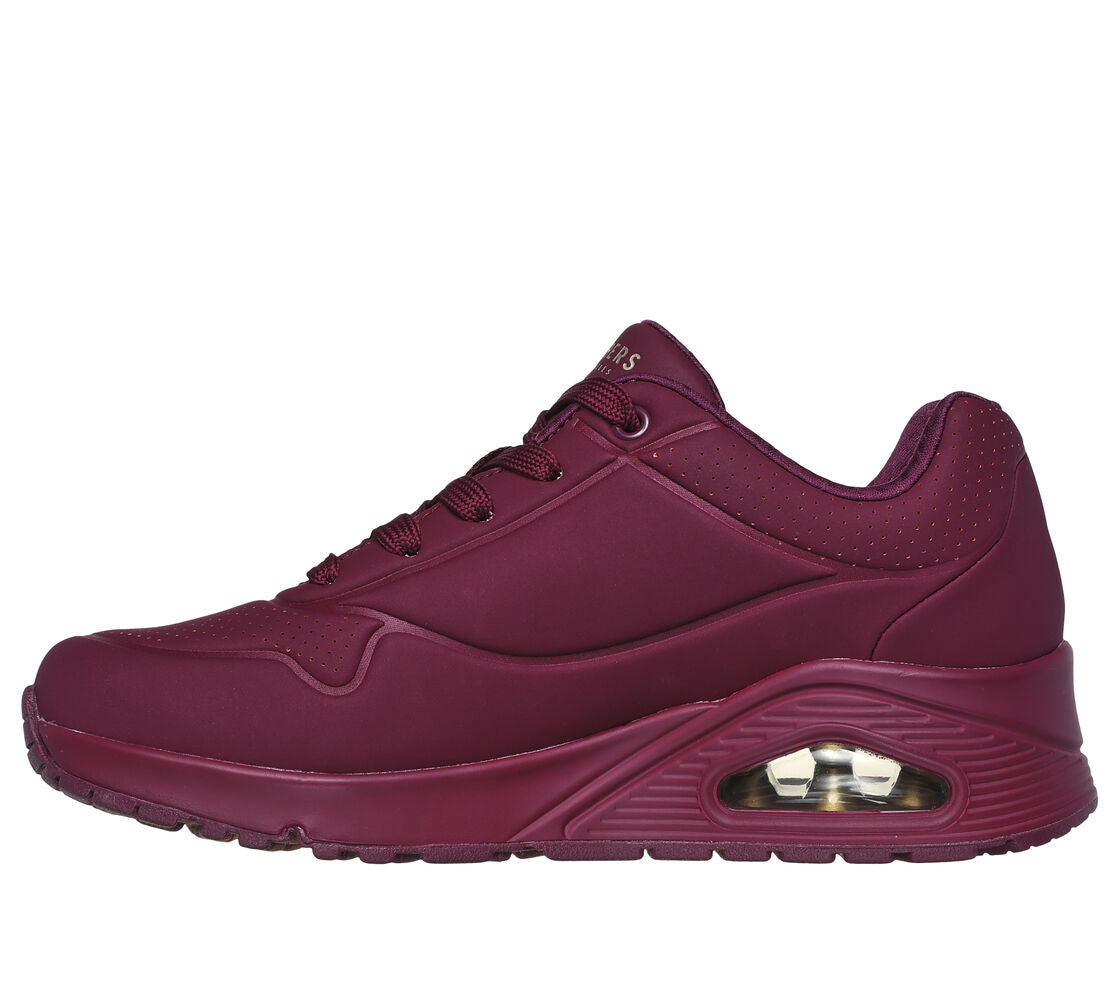 Skecher 73690 Ladies Plum Stand On Air Trainer