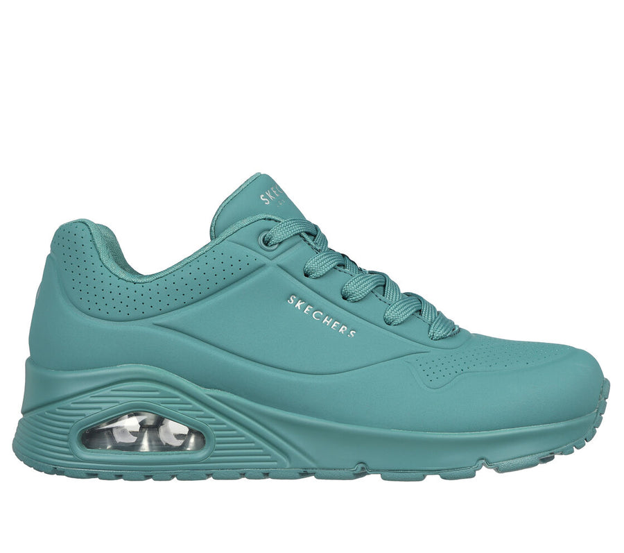 Skecher 73690 Ladies Stand On Air Teal Trainer