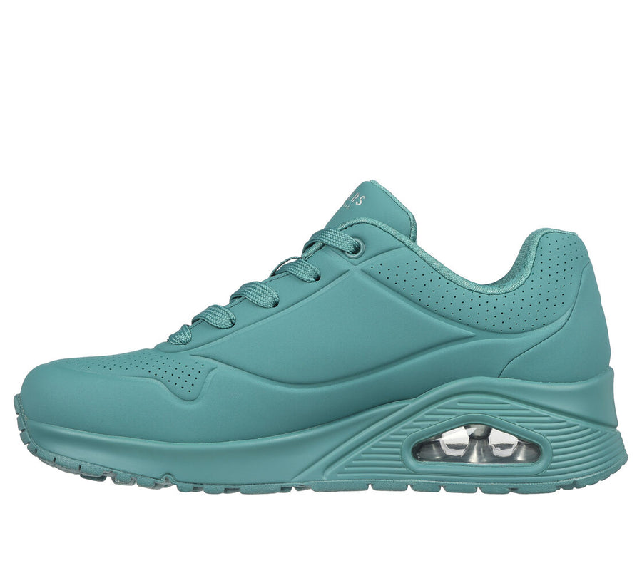 Skecher 73690 Ladies Stand On Air Teal Trainer