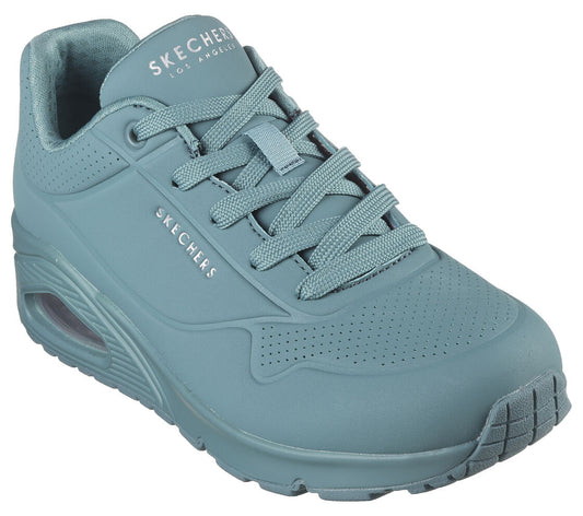 Skecher 73690 Ladies Stand On Air Teal Trainer