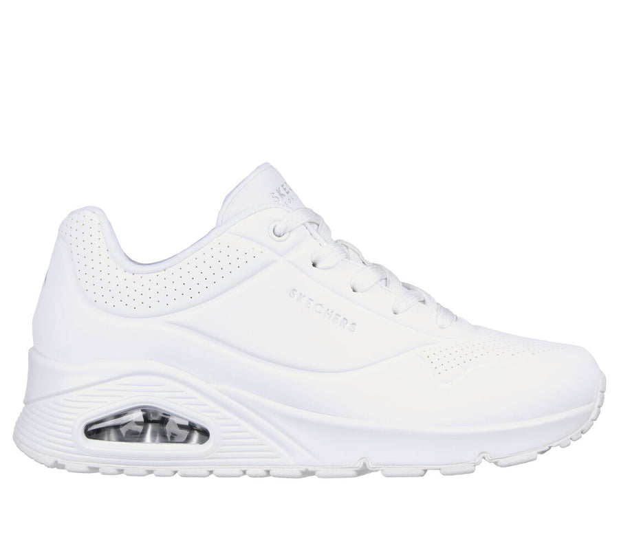 Skecher 73690 Ladies Uno Stand On Air White Trainer