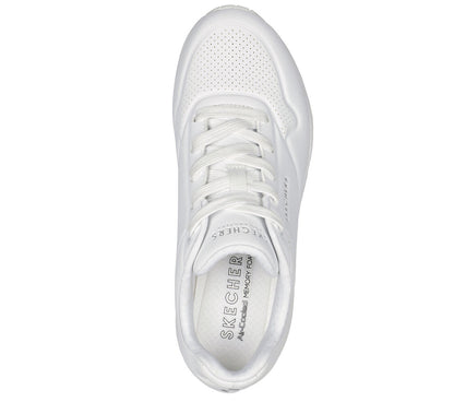 Skecher 73690 Ladies Uno Stand On Air White Trainer