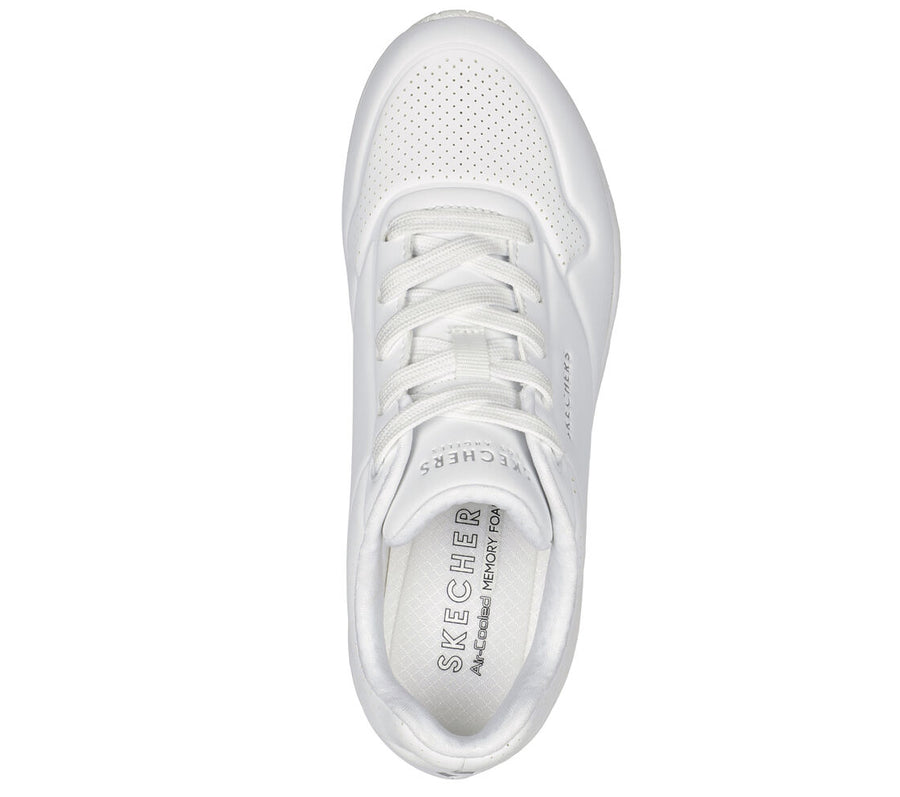 Skecher 73690 Ladies Uno Stand On Air White Trainer