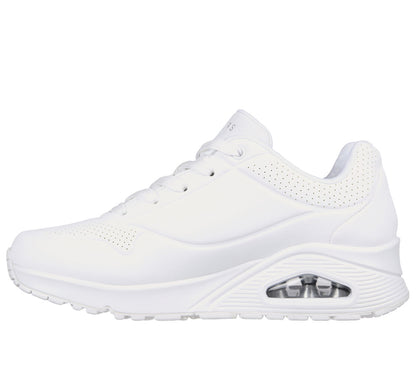 Skecher 73690 Ladies Uno Stand On Air White Trainer