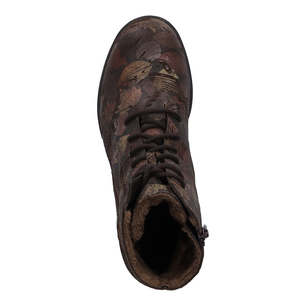 Josef Seibel Ladies Sanja 01 Floral Print Ankle Boots 76501 VL272 330