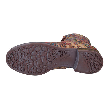 Josef Seibel Ladies Sanja 01 Floral Print Ankle Boots 76501 Vl290 460