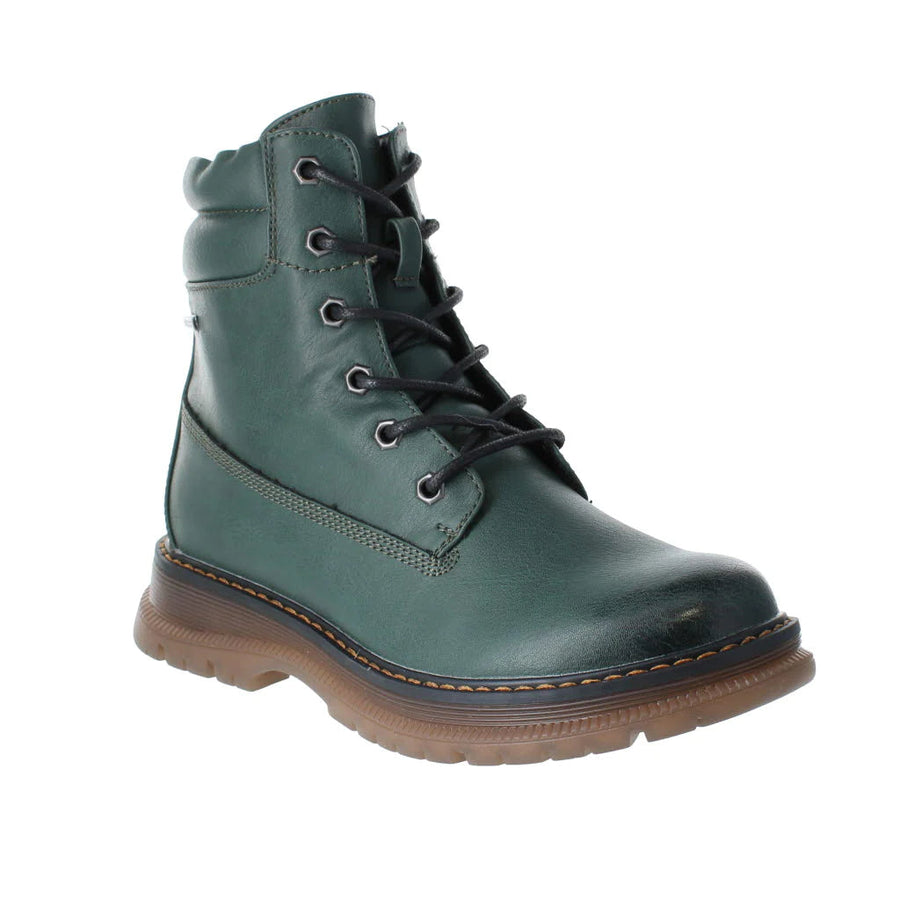 Josef Seibel  769521 782 600 Ladies Green Vegan Ankle Boot