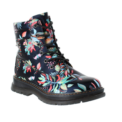 Josef Seibel 769521 989 101 Ladies Floral Vegan Ankle Boot