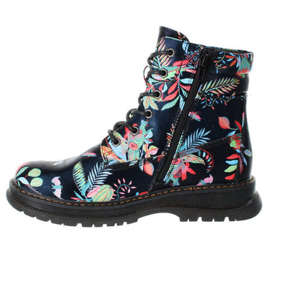 Josef Seibel 769521 989 101 Ladies Floral Vegan Ankle Boot