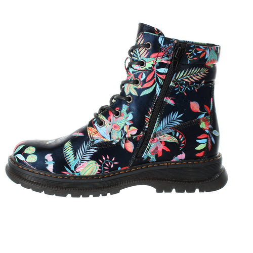 Josef Seibel 769521 989 101 Ladies Floral Vegan Ankle Boot
