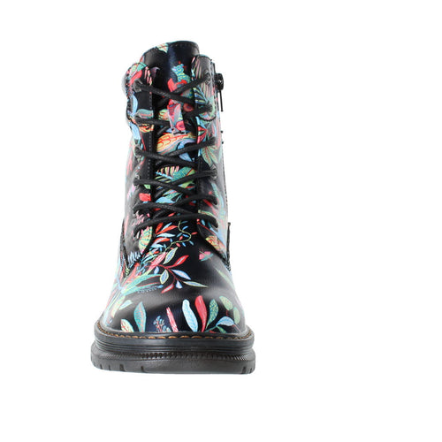 Josef Seibel 769521 989 101 Ladies Floral Vegan Ankle Boot