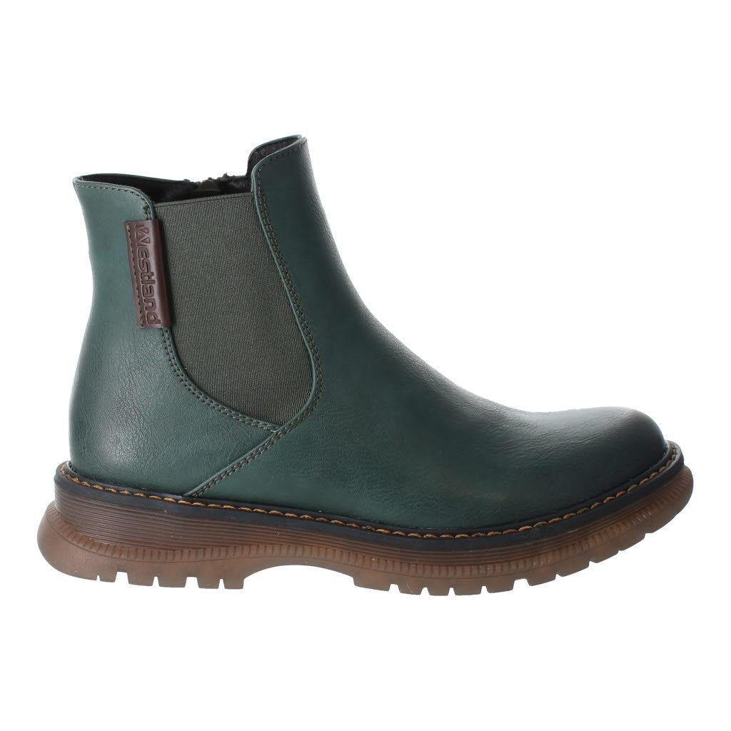 Westland ladies boots 769522 782 600 Green Tumbled Pu