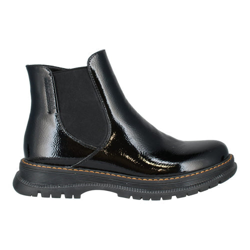 Josef Seibel (Westland) 769522 787 100 Black Patent Chelsea Boot.