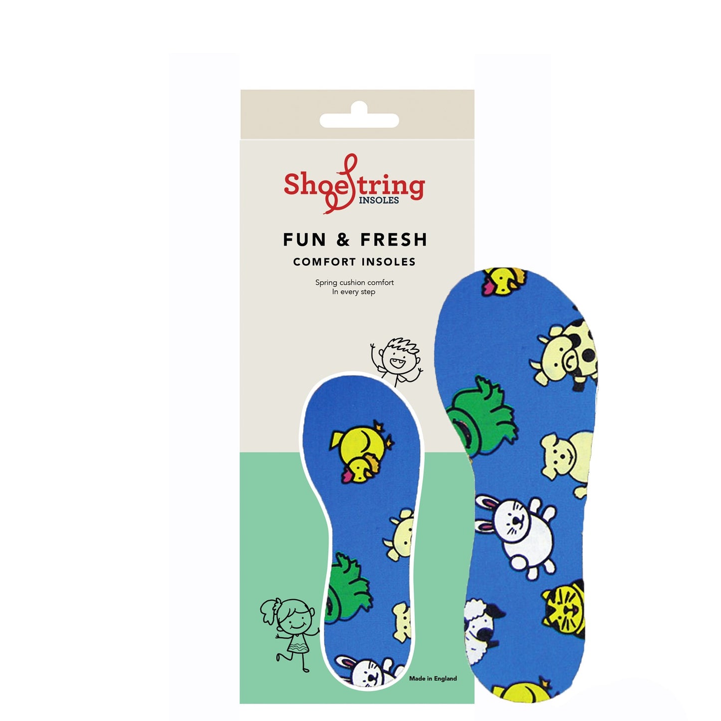 ShoeString Kids Camo Print Insoles