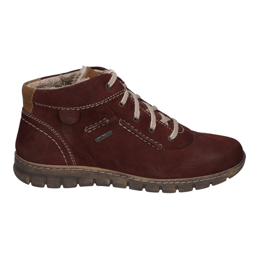 Josef Seibel Ladies Steffi 53 Bordo Waterproof Ankle Boots 93153 Vl869 410