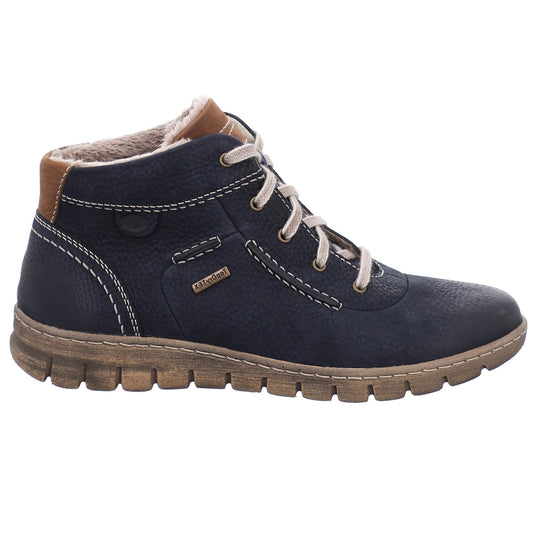 Josef Seibel Ladies Steffi 53 Blue Waterproof Ankle Boots 93153 Vl869 531
