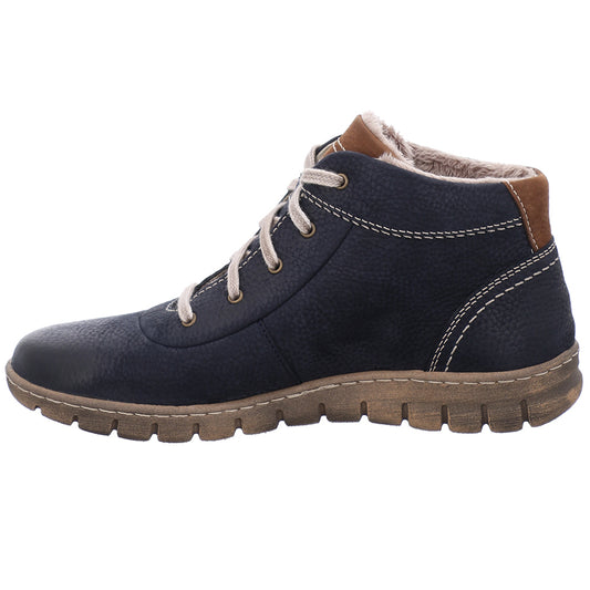 Josef Seibel Ladies Steffi 53 Blue Waterproof Ankle Boots 93153 Vl869 531