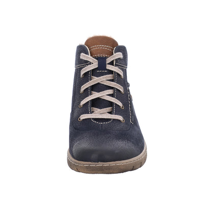 Josef Seibel Ladies Steffi 53 Blue Waterproof Ankle Boots 93153 Vl869 531