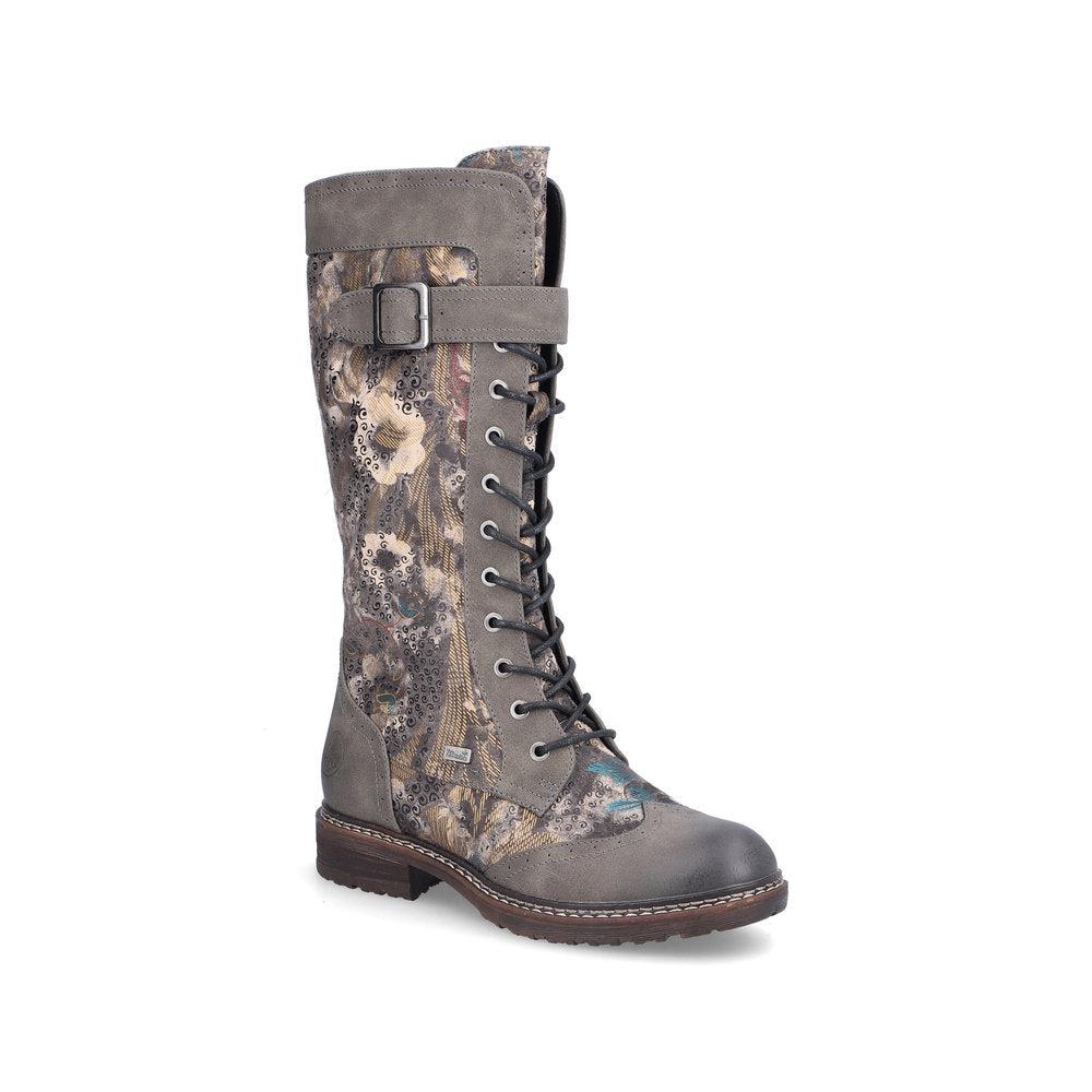 Rieker 94734-90 Ladies Calf Lengh Multi Boot