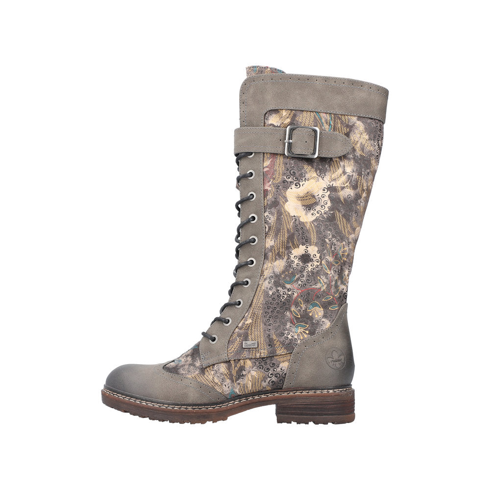 Rieker 94734-90 Ladies Calf Lengh Multi Boot