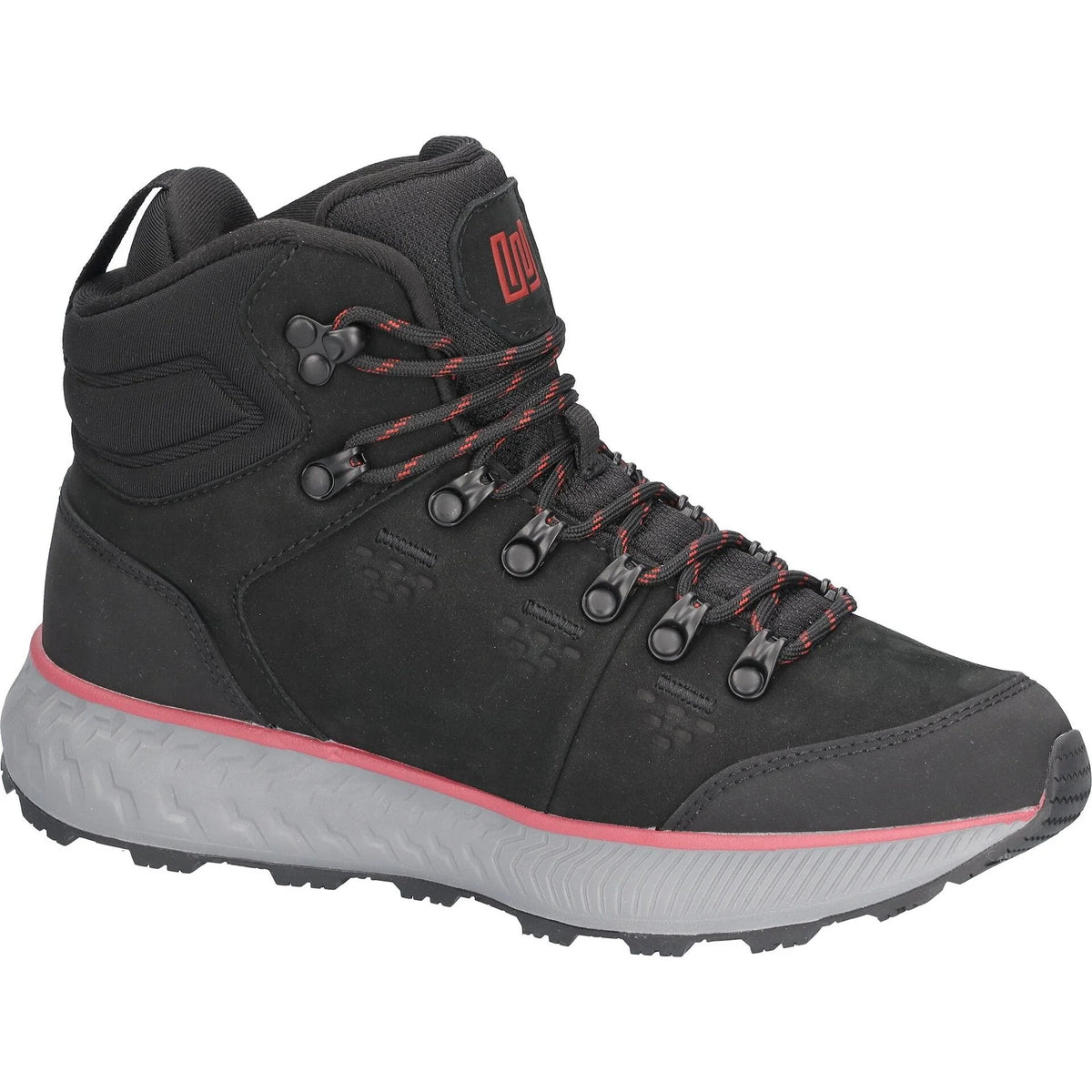 Waldlaufer H-Milli Black Nubuck Waterproof Lace-up Walking Boots
