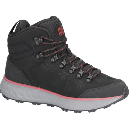 Waldlaufer H-Milli Black Nubuck Waterproof Lace-up Walking Boots