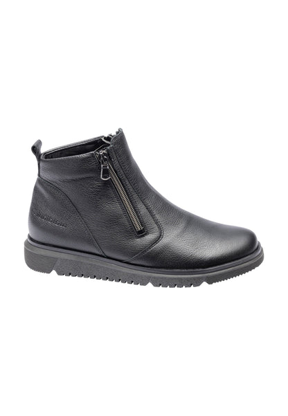 Waldlaufer H-Gesa Black Twin Zip Ankle Boot