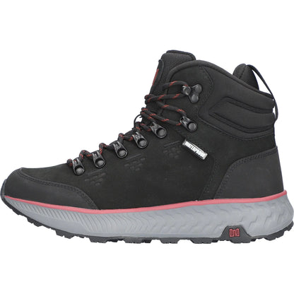 Waldlaufer H-Milli Black Nubuck Waterproof Lace-up Walking Boots