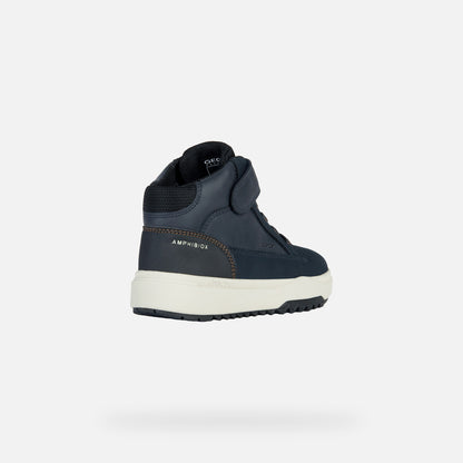 Geox  J16MFA Bunshee Boys Navy/Black Waterproof HighTop