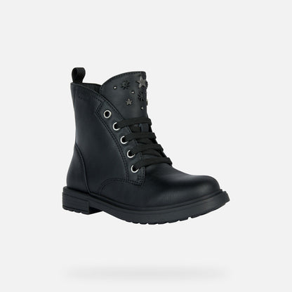 Geox J. Eclair J169Ql Girls Black/GunAnkle Boot