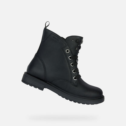 Geox J. Eclair J169Ql Girls Black/GunAnkle Boot