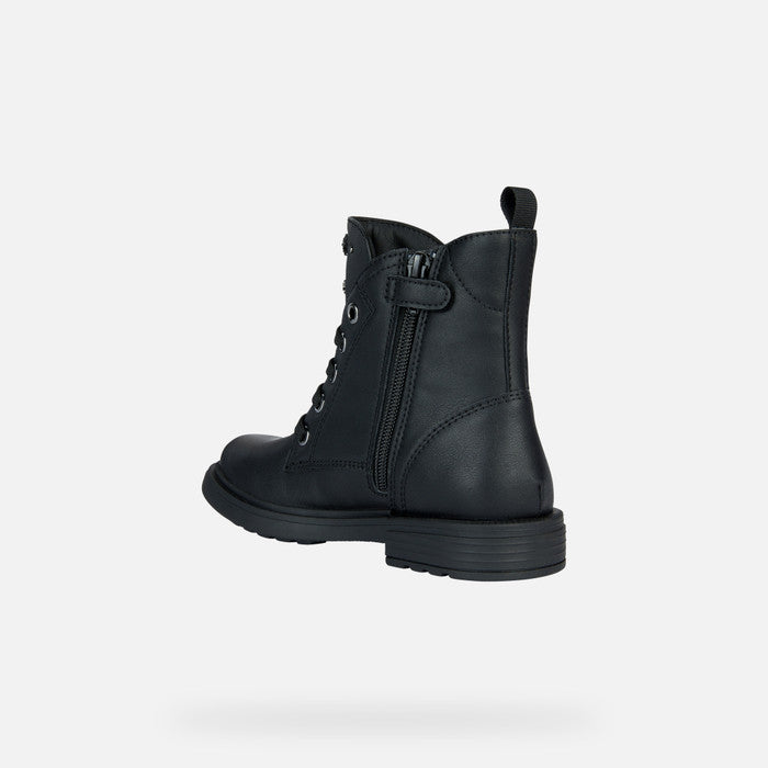 Geox J. Eclair J169Ql Girls Black/GunAnkle Boot